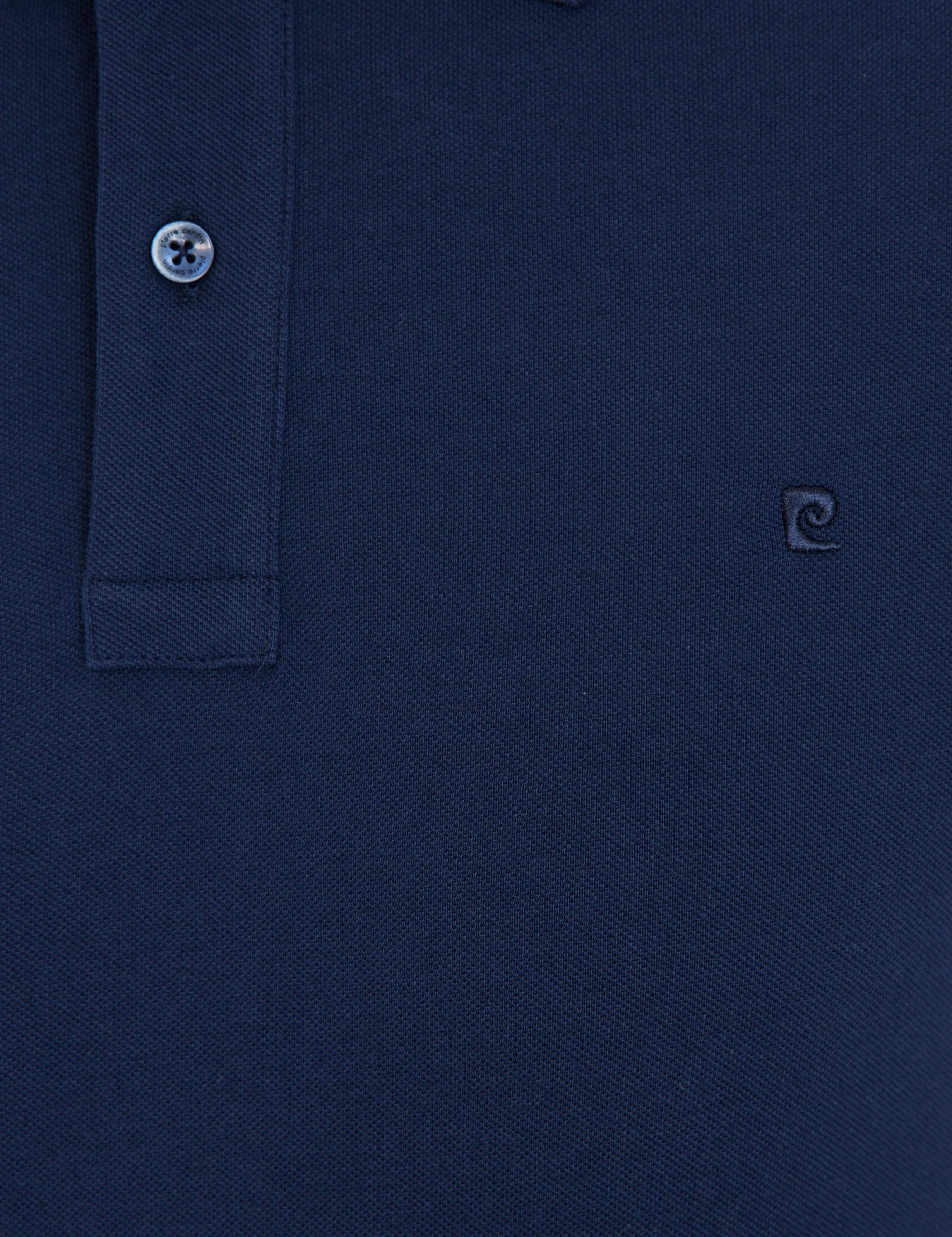 Koyu Lacivert Slim Fit Polo Yaka Basic Tişört