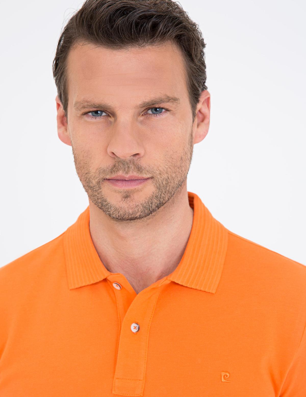 Turuncu Slim Fit Basic Tişört - 50232382196