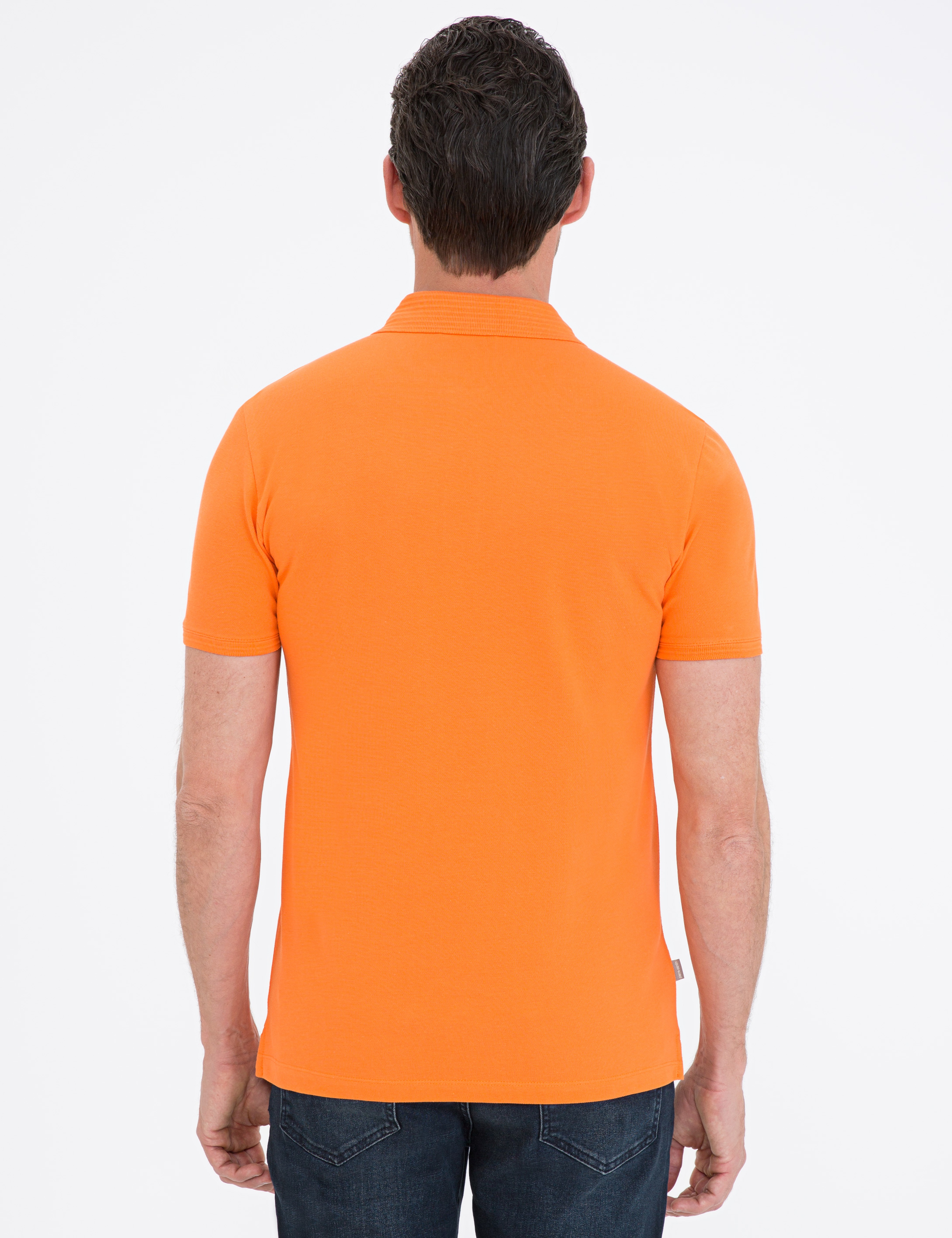 Turuncu Slim Fit Basic Tişört