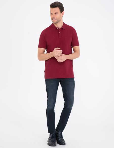 Bordo Regular Fit Basic Tişört - 50232387106