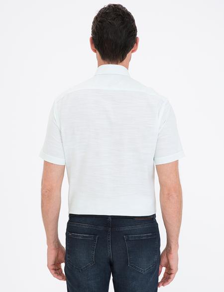 Açık Yeşil Regular Fit Kısa Kollu Gömlek - 50236009056