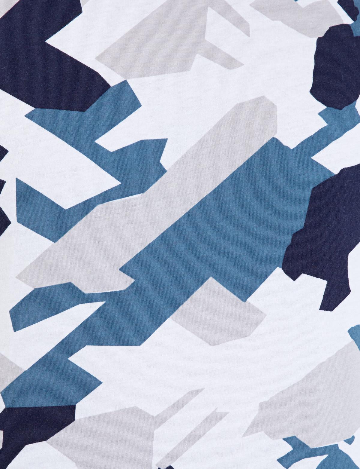 Koyu Mavi Slim Fit Bisiklet Yaka Tişört - 50232428158