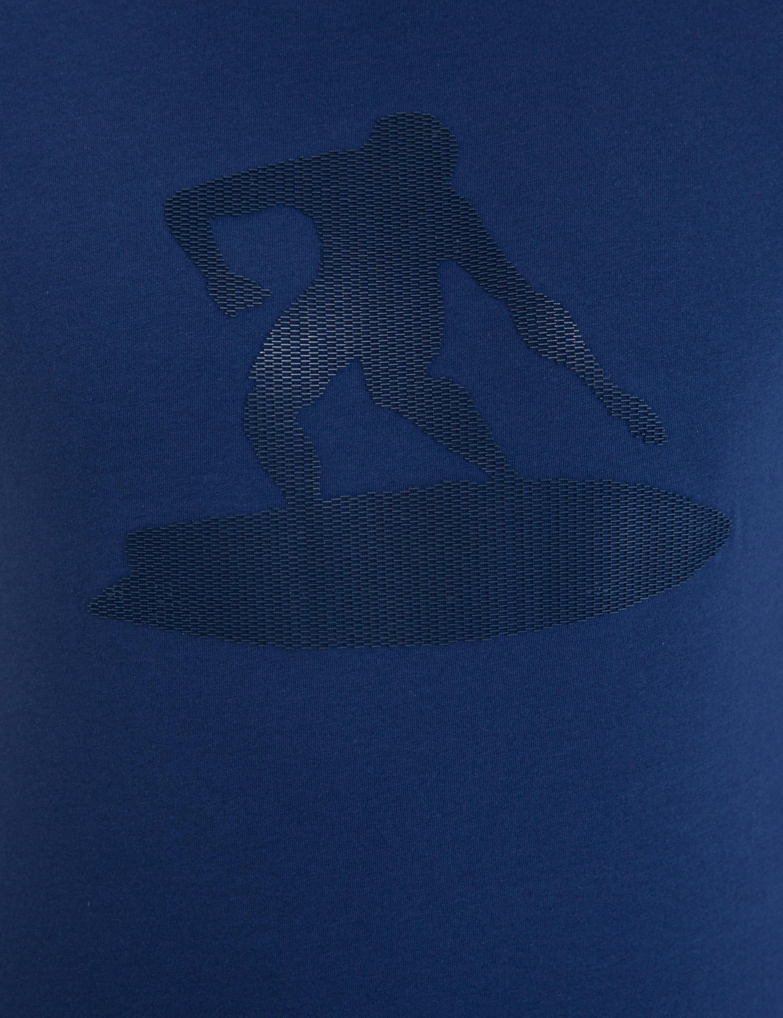 Lacivert Slim Fit Bisiklet Yaka Tişört