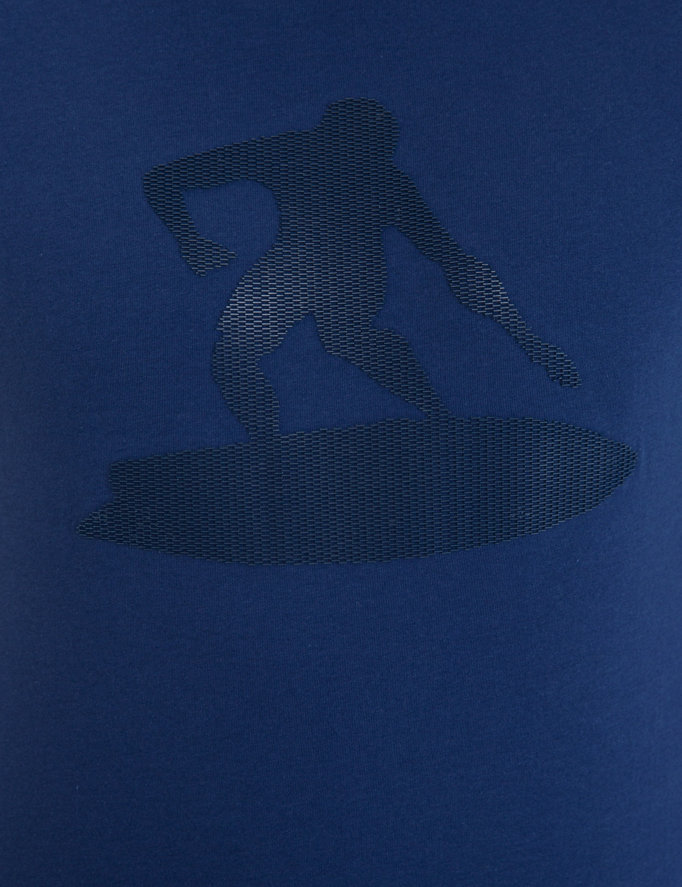 Lacivert Slim Fit Bisiklet Yaka Tişört - Image 5