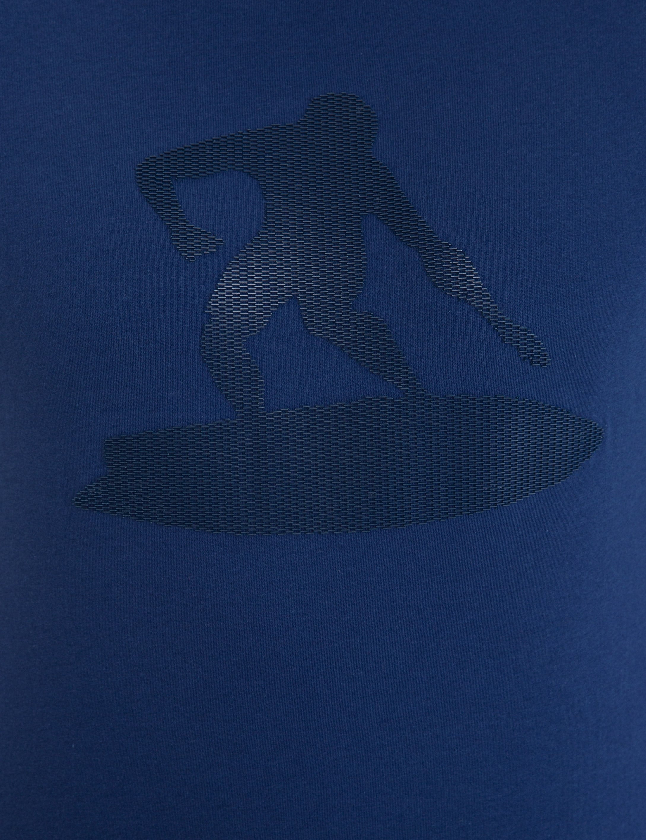 Lacivert Slim Fit Bisiklet Yaka Tişört