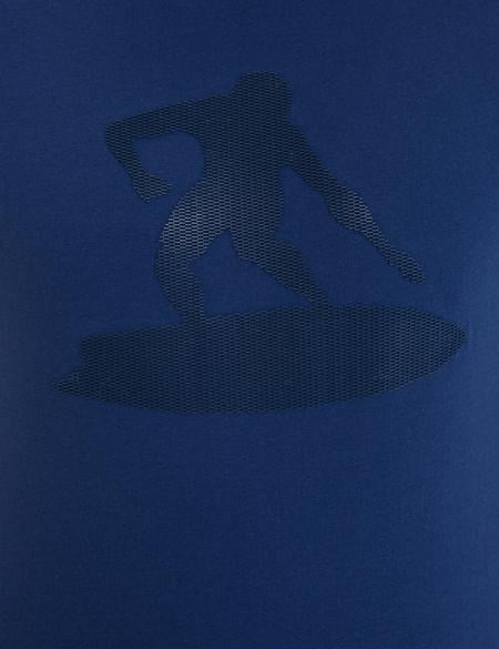 Lacivert Slim Fit Bisiklet Yaka Tişört - 50233266079