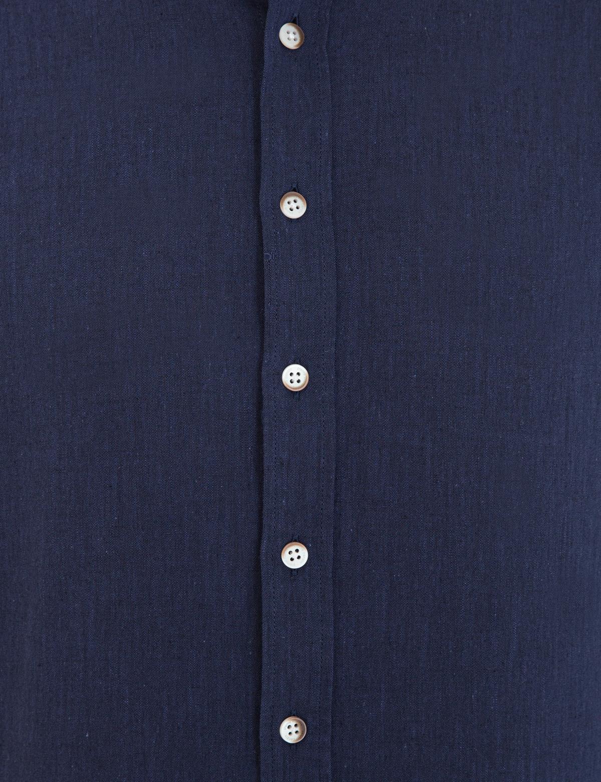 Lacivert Regular Fit Uzun Kollu Gömlek - 50235132080