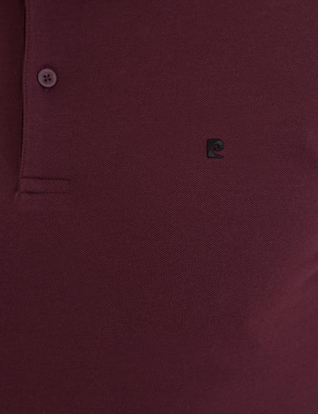 Bordo Slim Fit Basic Polo Yaka Tişört - 50239844032