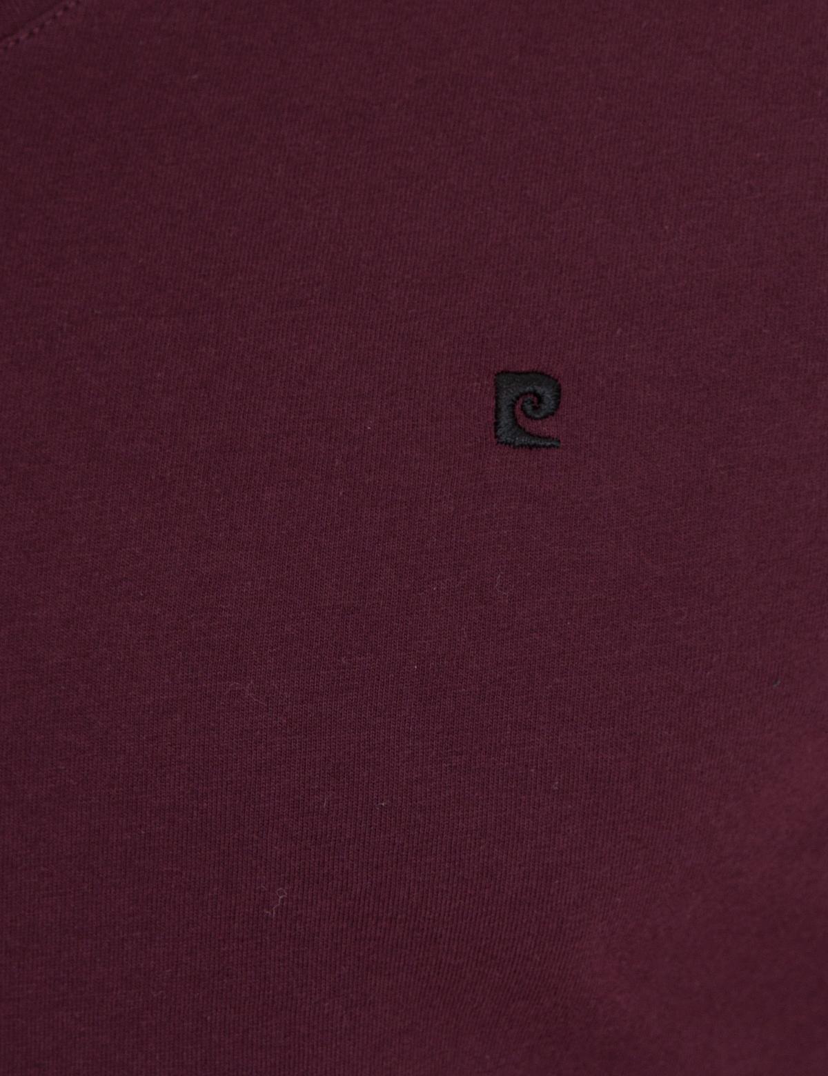 Bordo Slim Fit V Yaka Basic Tişört - 50239846009