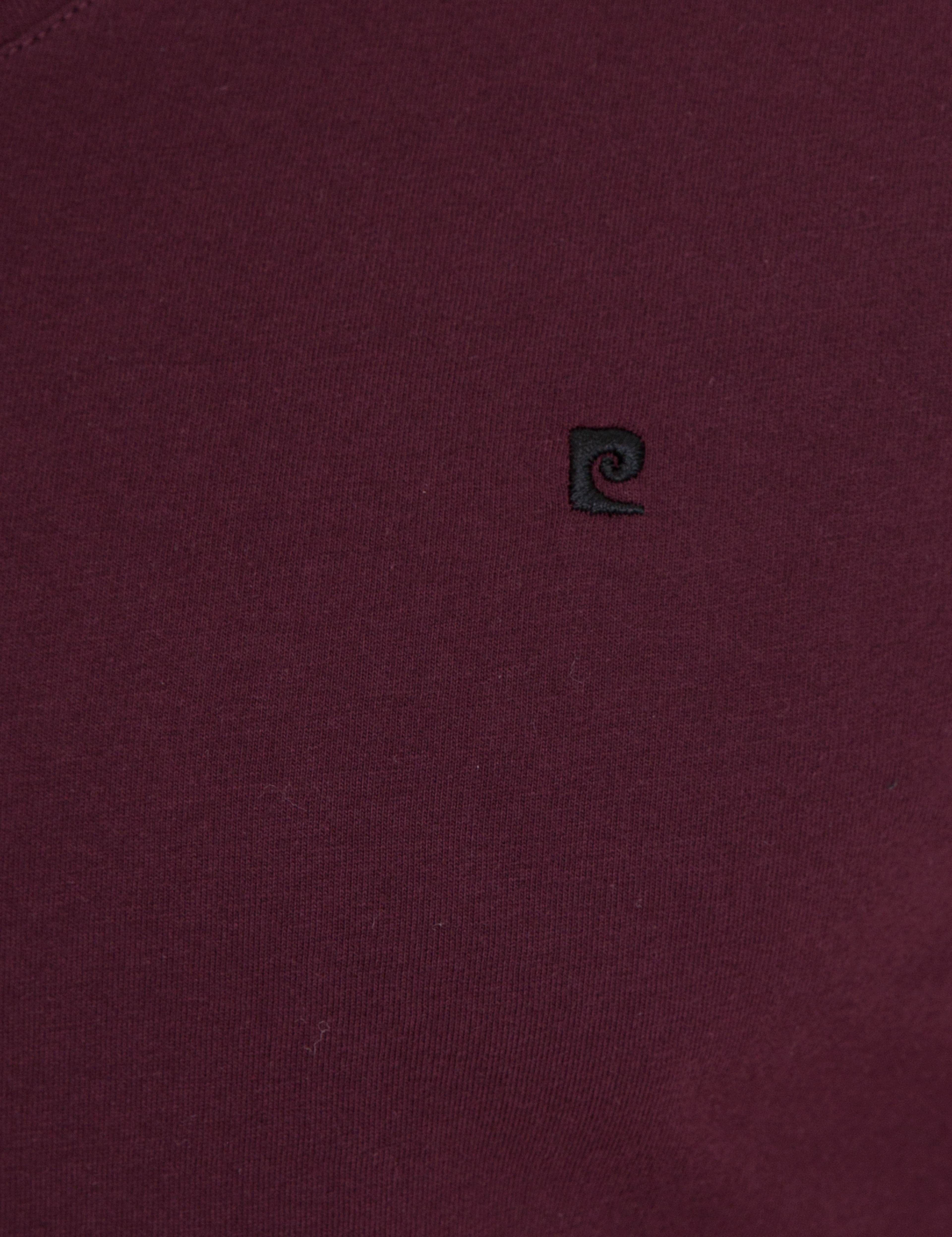 Bordo Slim Fit V Yaka Basic Tişört - Image 5