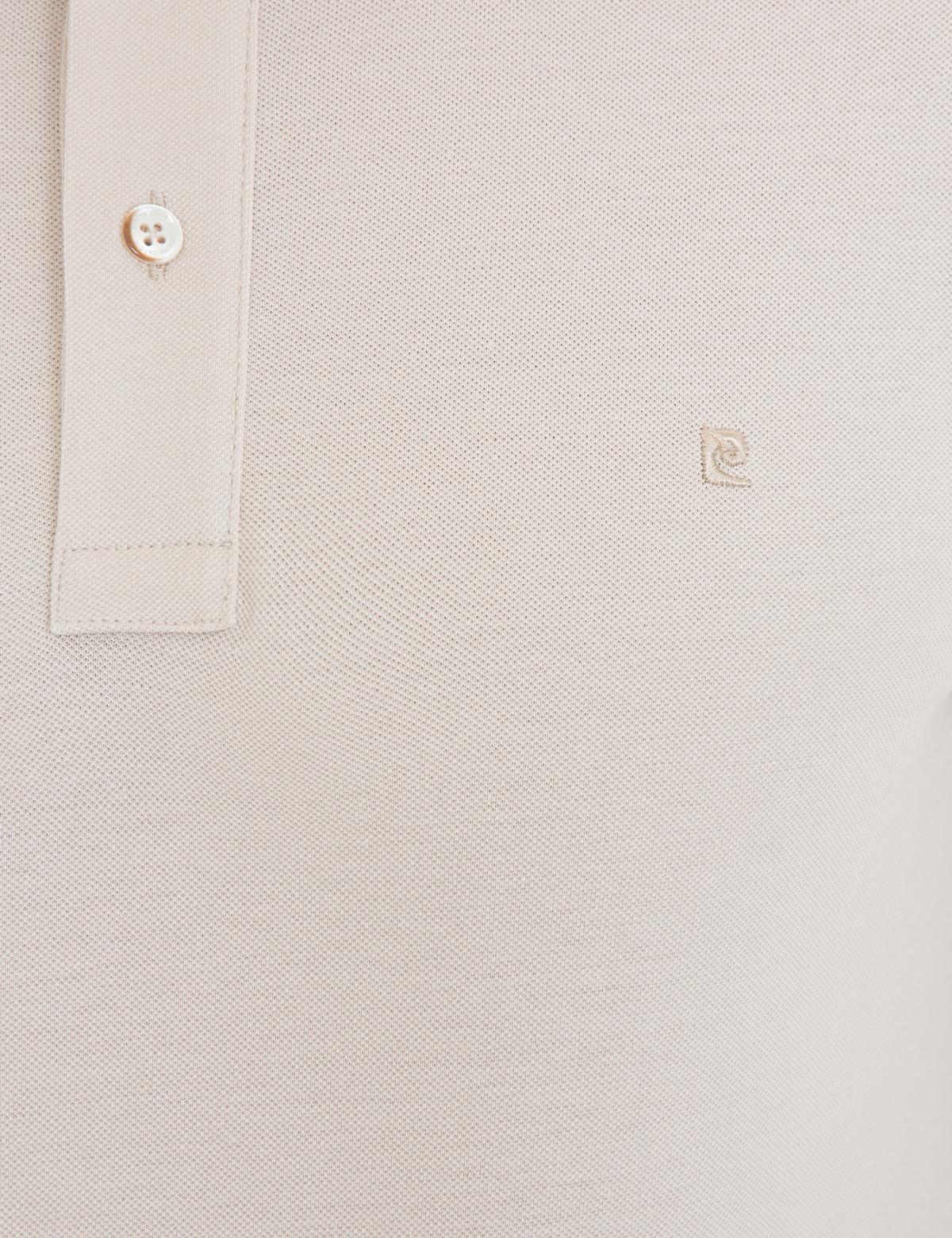 Gri Slim Fit Polo Yaka Basic Tişört - 50232382092