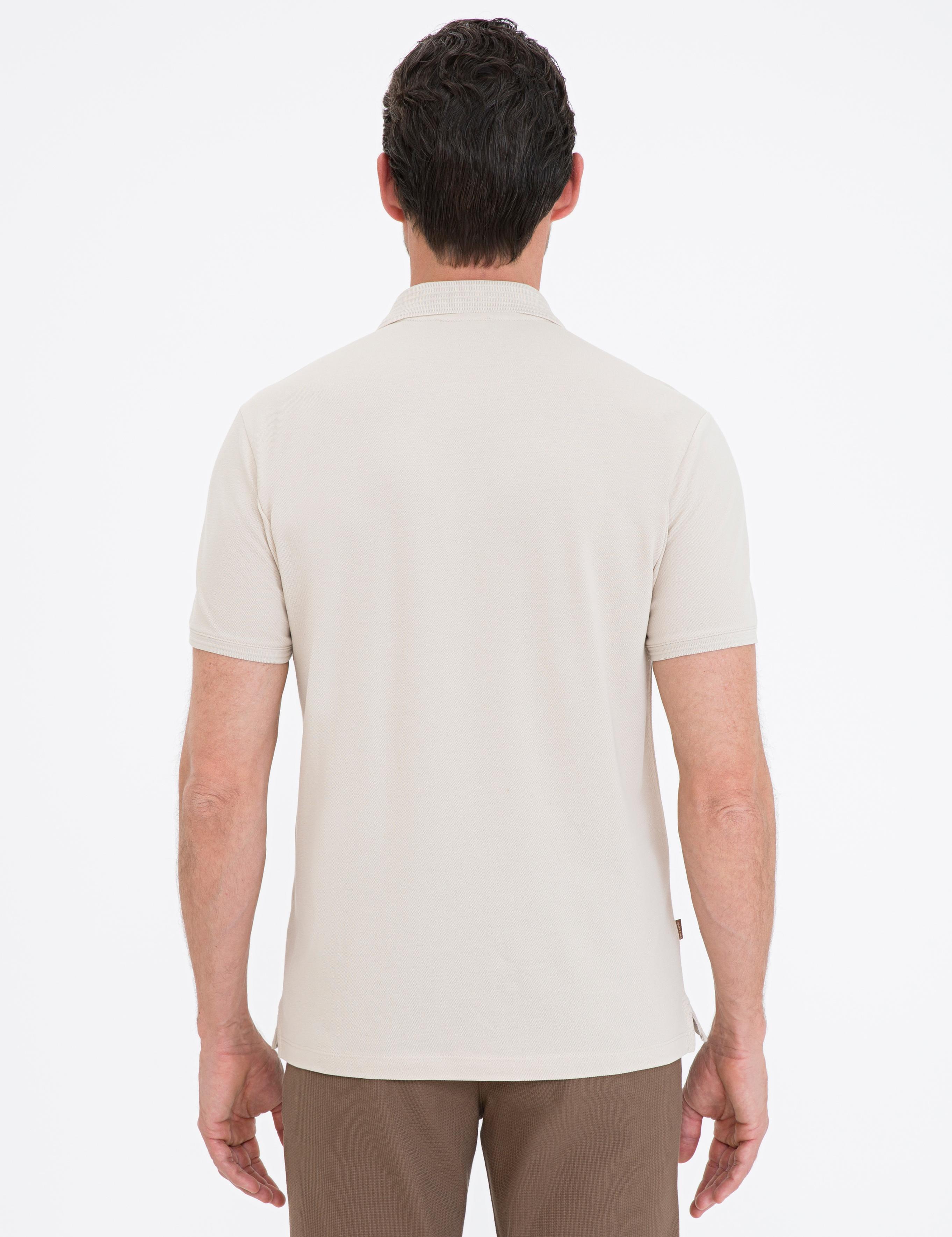 Gri Slim Fit Polo Yaka Basic Tişört