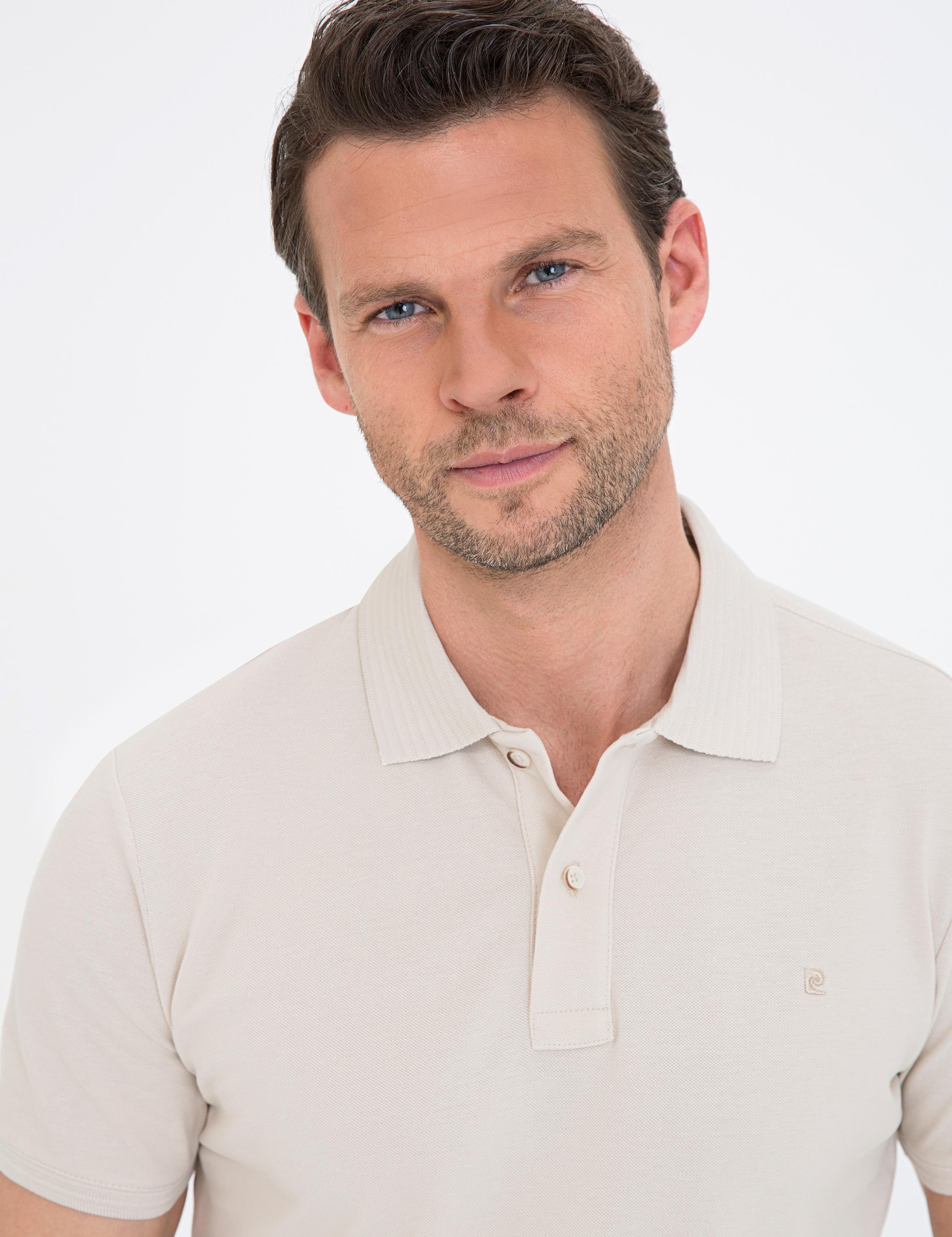 Gri Slim Fit Polo Yaka Basic Tişört