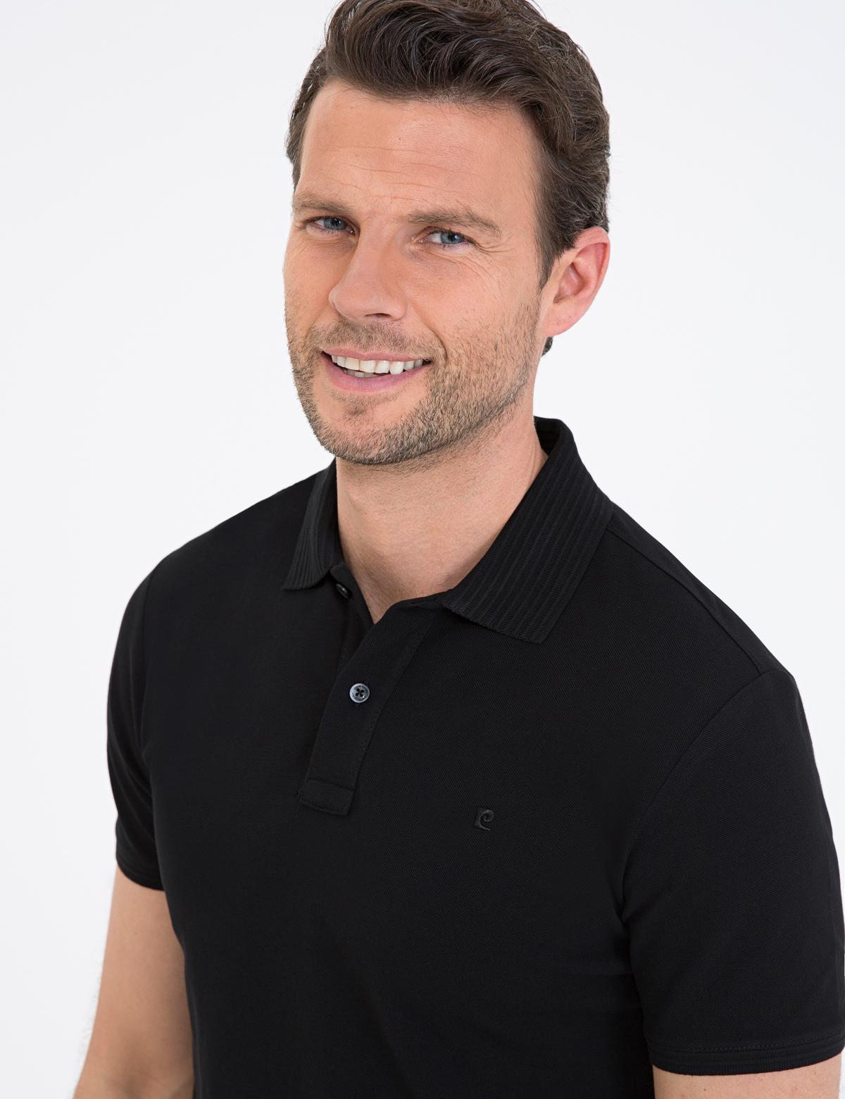 Siyah Slim Fit Basic T-shirt - 50232382109