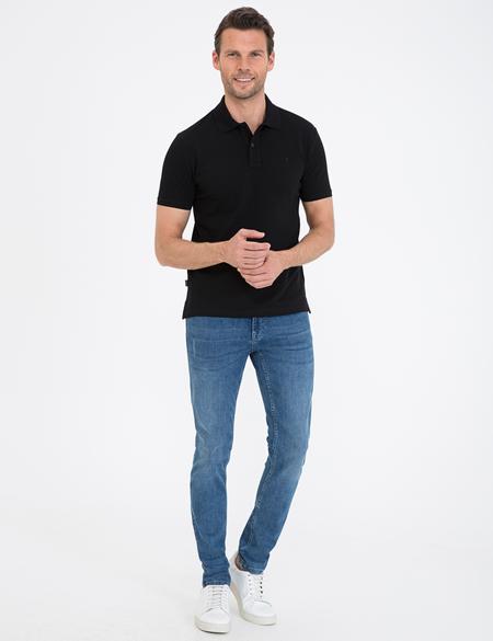 Siyah Slim Fit Basic T-shirt - 50232382109