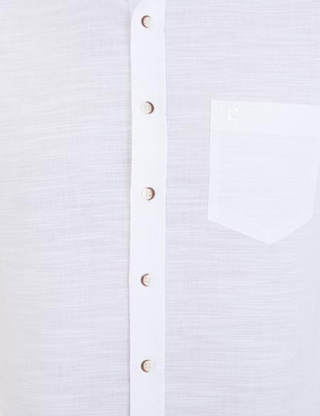 Beyaz Regular Fit Kısa Kollu Gömlek - 50236009002