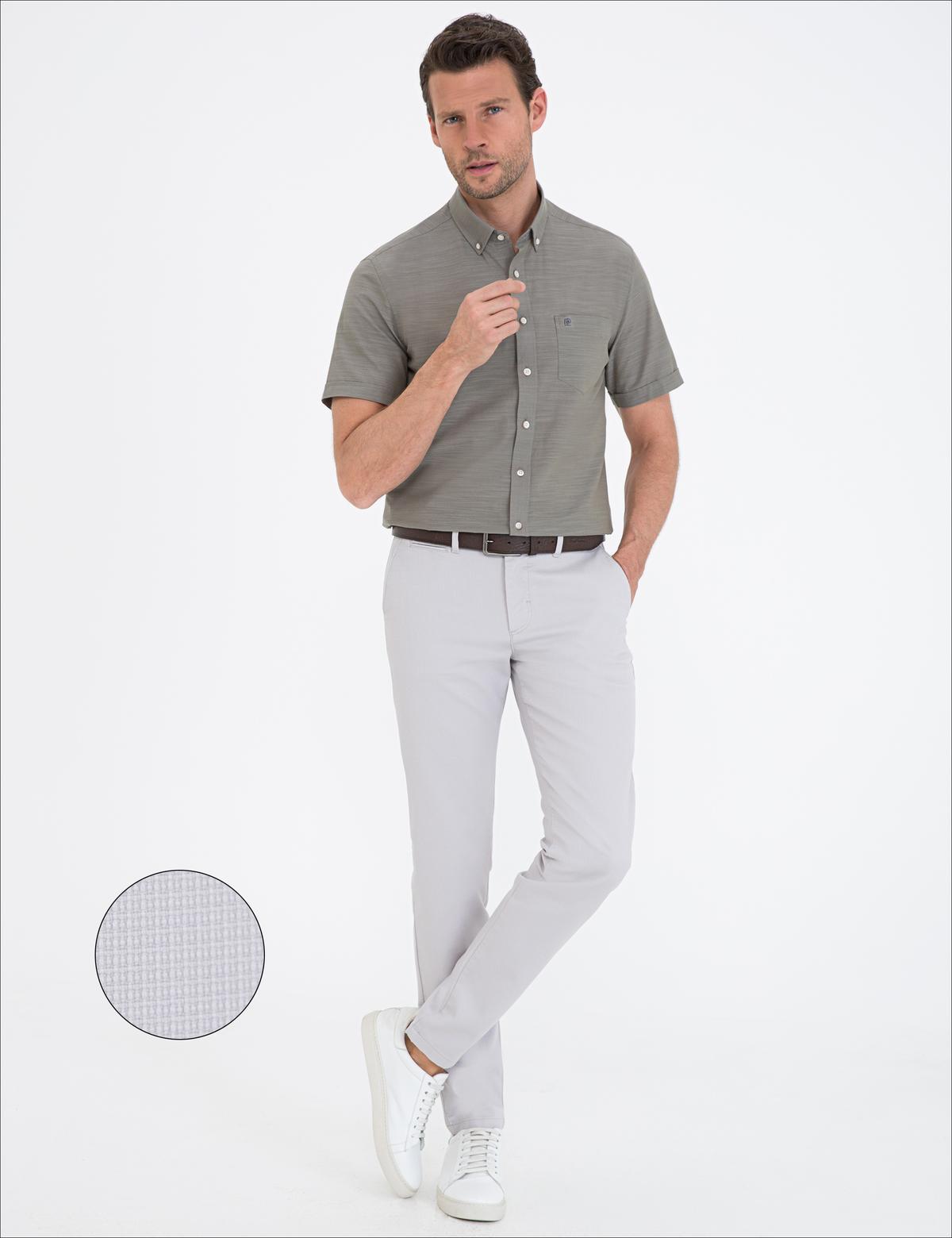 Taş Slim Fit Kanvas Pantolon