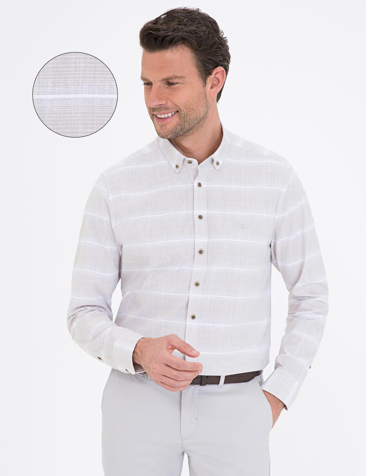 Bej Regular Fit Gömlek