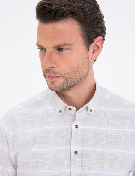 Bej Regular Fit Gömlek - 50236673020