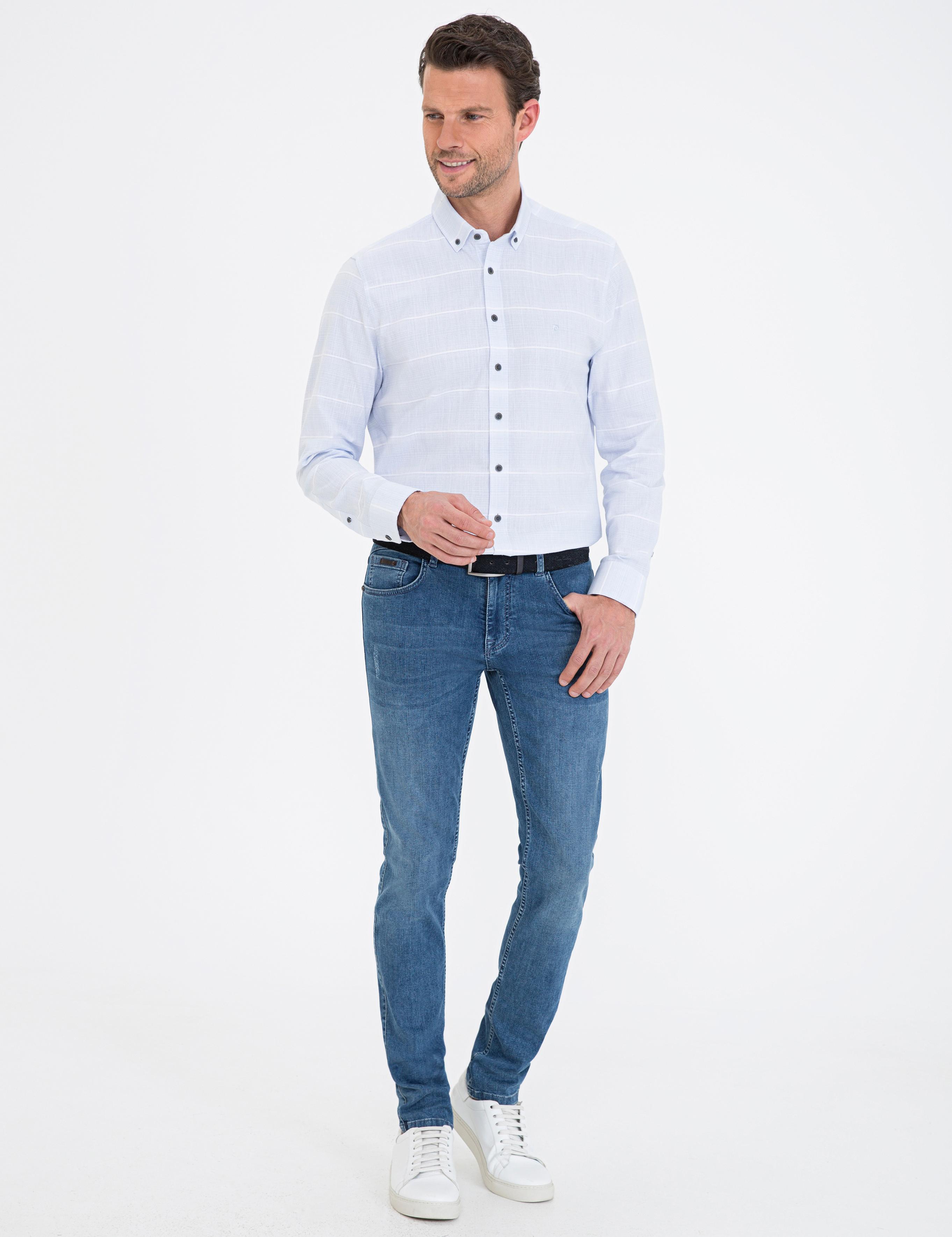 Açık Mavi Regular Fit Uzun Kollu Gömlek