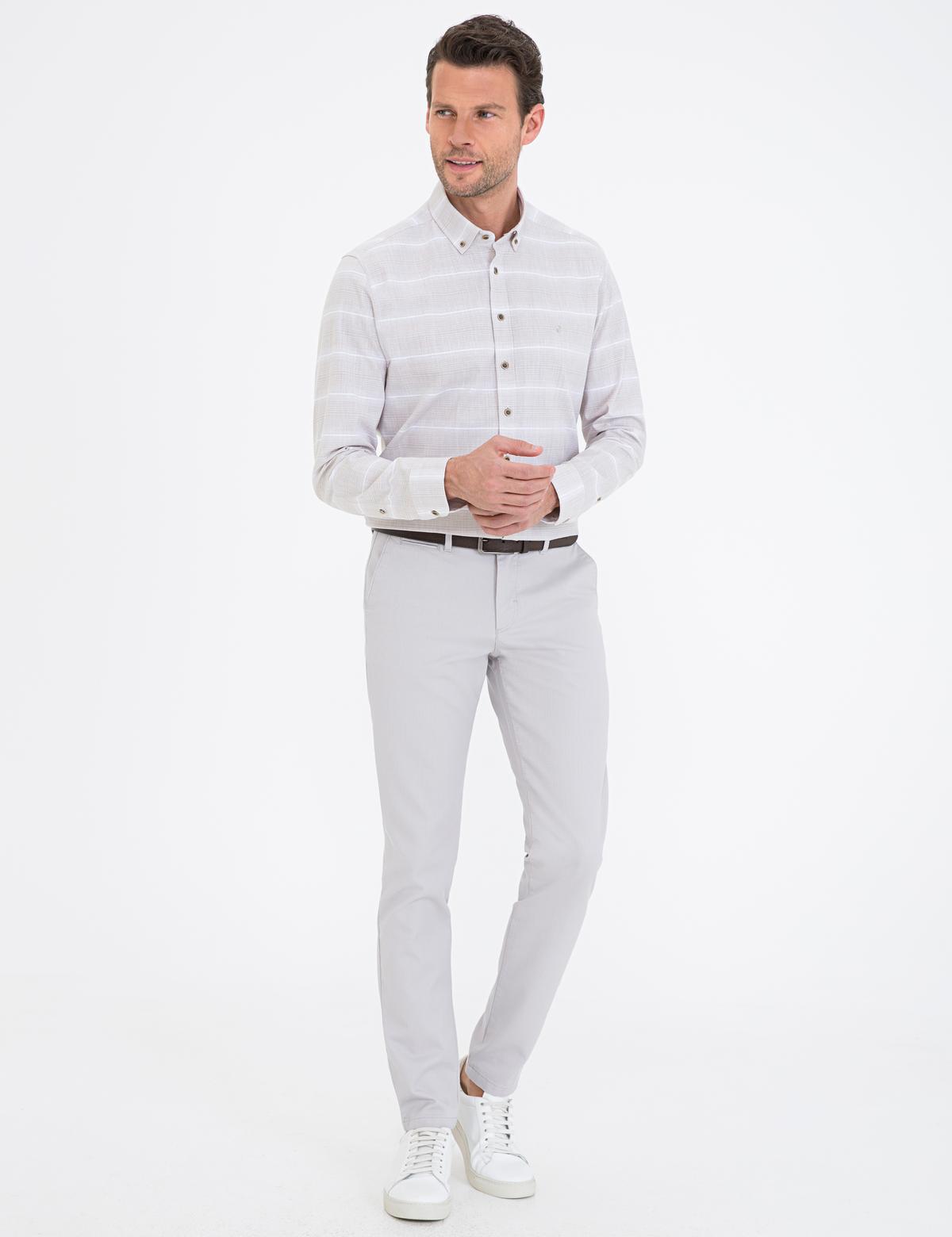 Bej Regular Fit Gömlek - 50236673020