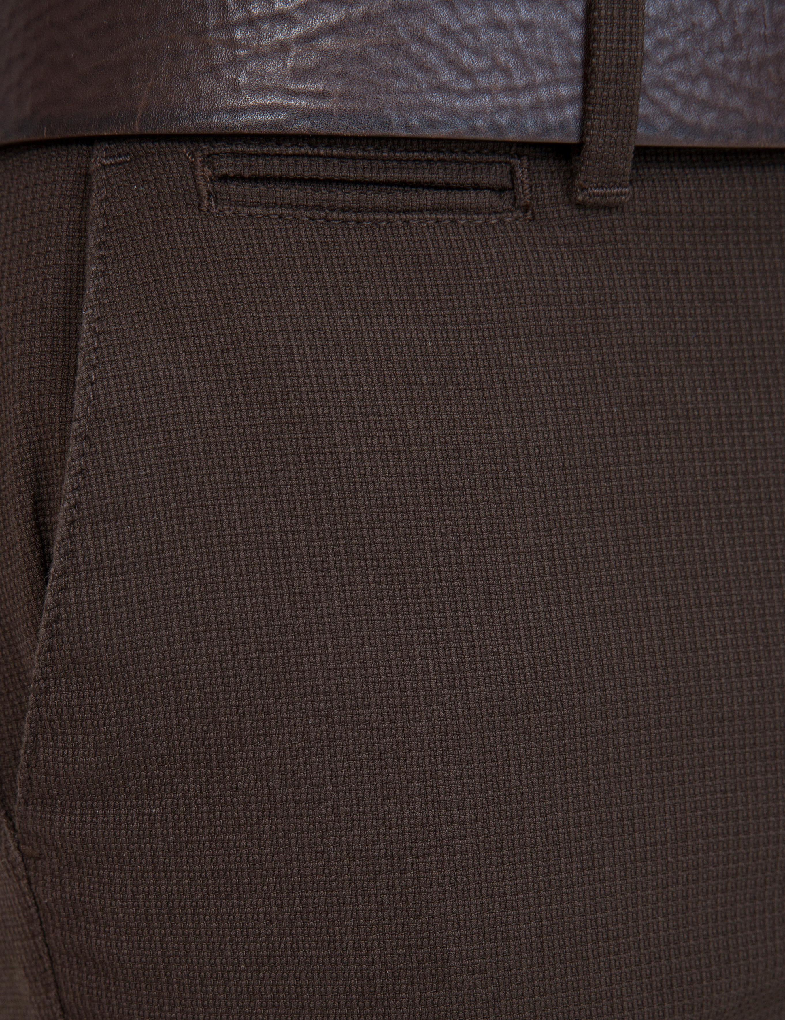 Kahverengi Slim Fit Kanvas Pantolon