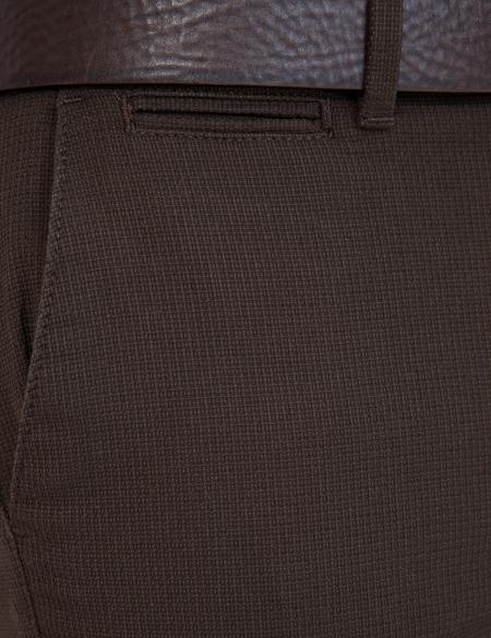 Kahverengi Slim Fit Kanvas Pantolon - 50236096095