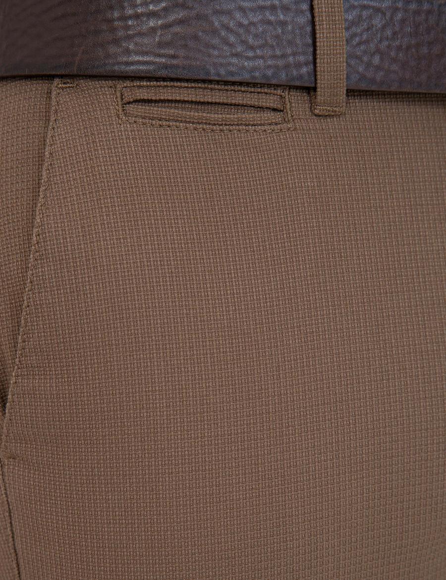 Açık Kahverengi Slim Fit Kanvas Pantolon