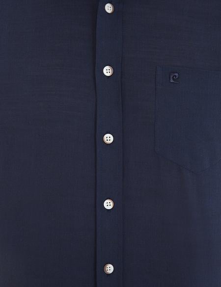 Lacivert Regular Fit Kısa Kollu Gömlek - 50236009019