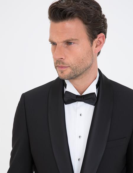 Siyah Ex. Slim Fit Smokin - 50238683020