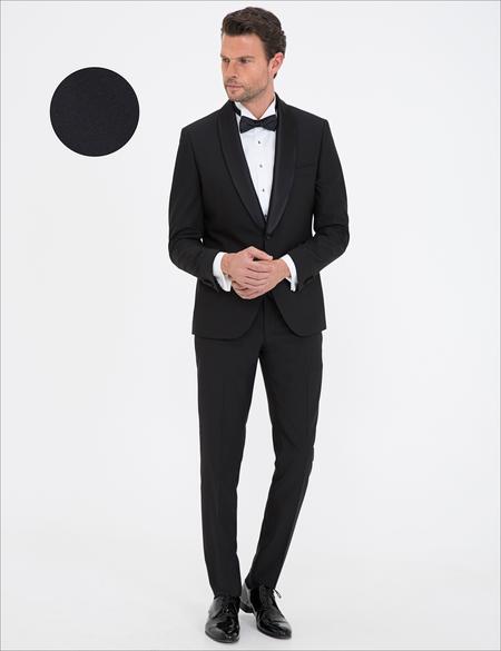 Siyah Ex. Slim Fit Smokin - 50238683020