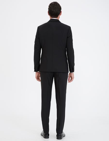 Siyah Ex. Slim Fit Smokin - 50238683020