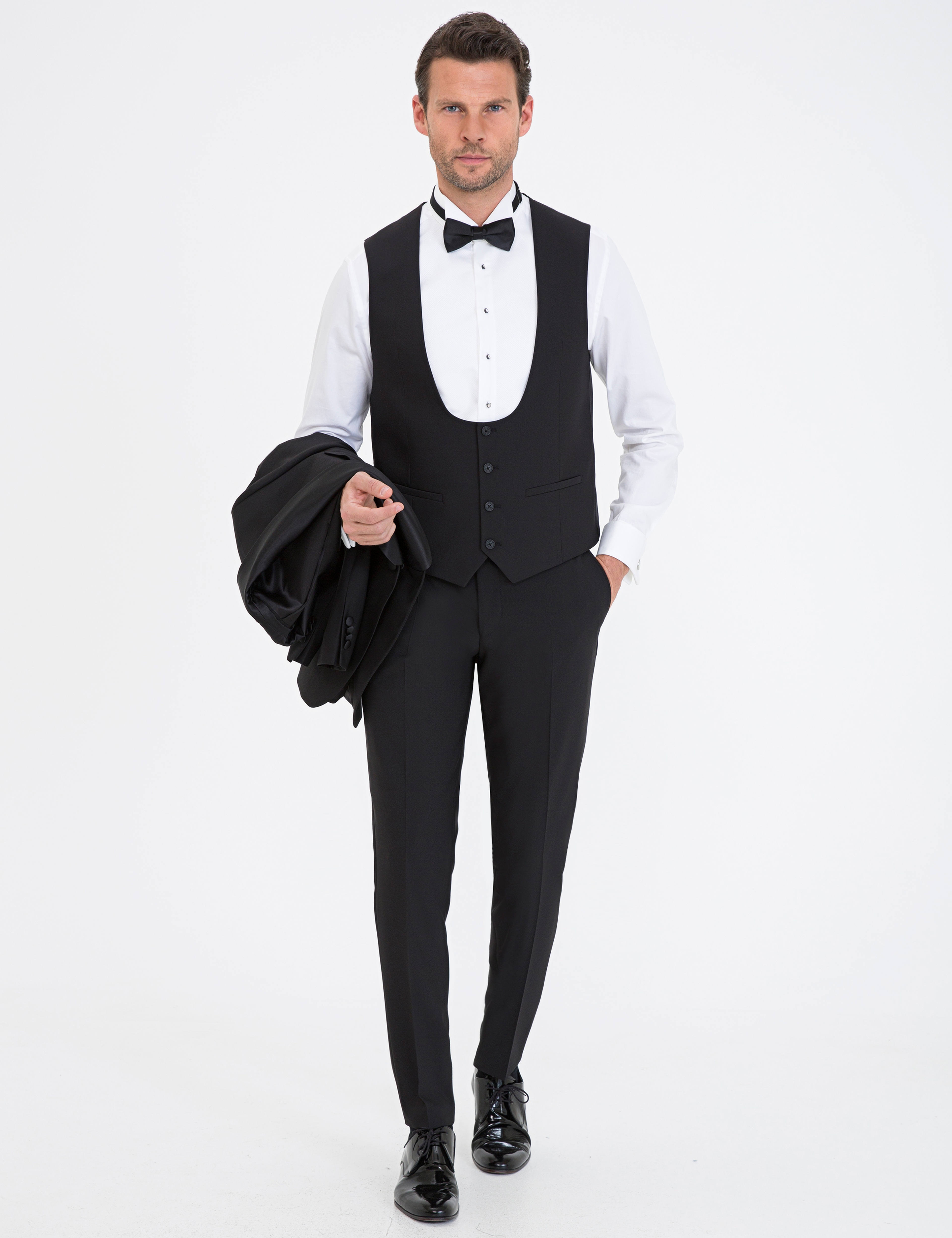 Siyah Ex. Slim Fit Smokin - Image 3