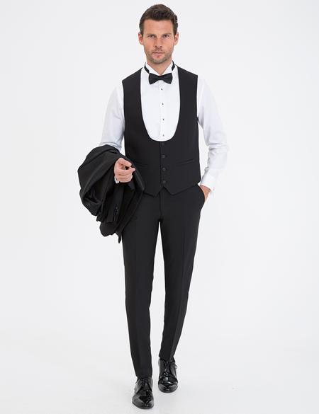 Siyah Ex. Slim Fit Smokin - 50238683020