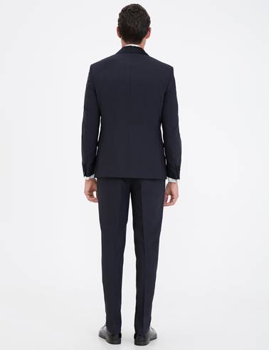 Lacivert Ex. Slim Fit Smokin Damatlık
