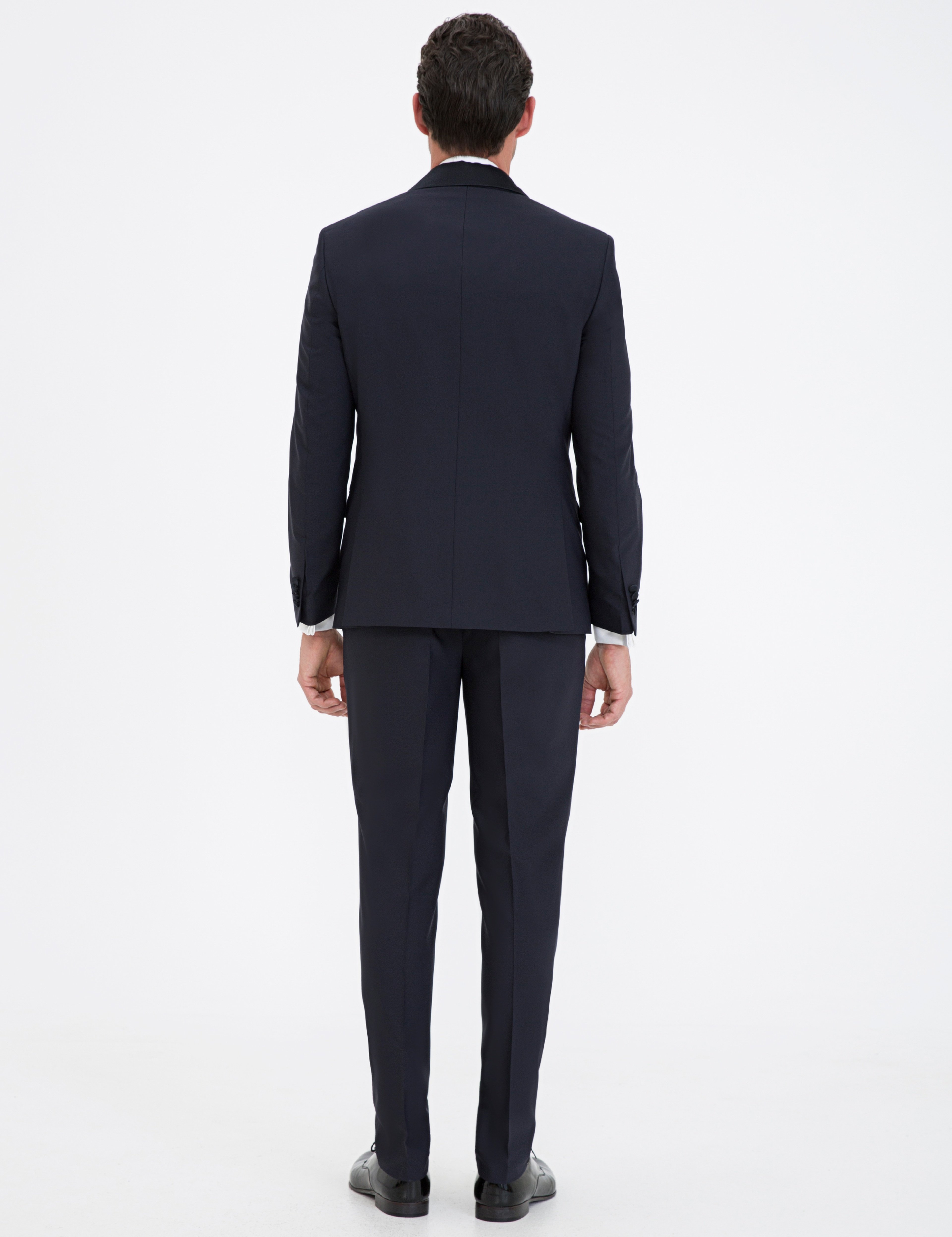 Lacivert Ex. Slim Fit Smokin Damatlık