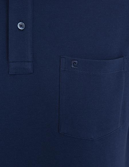 Koyu Lacivert Regular Fit Polo Yaka Basic Tişört - 50232387124