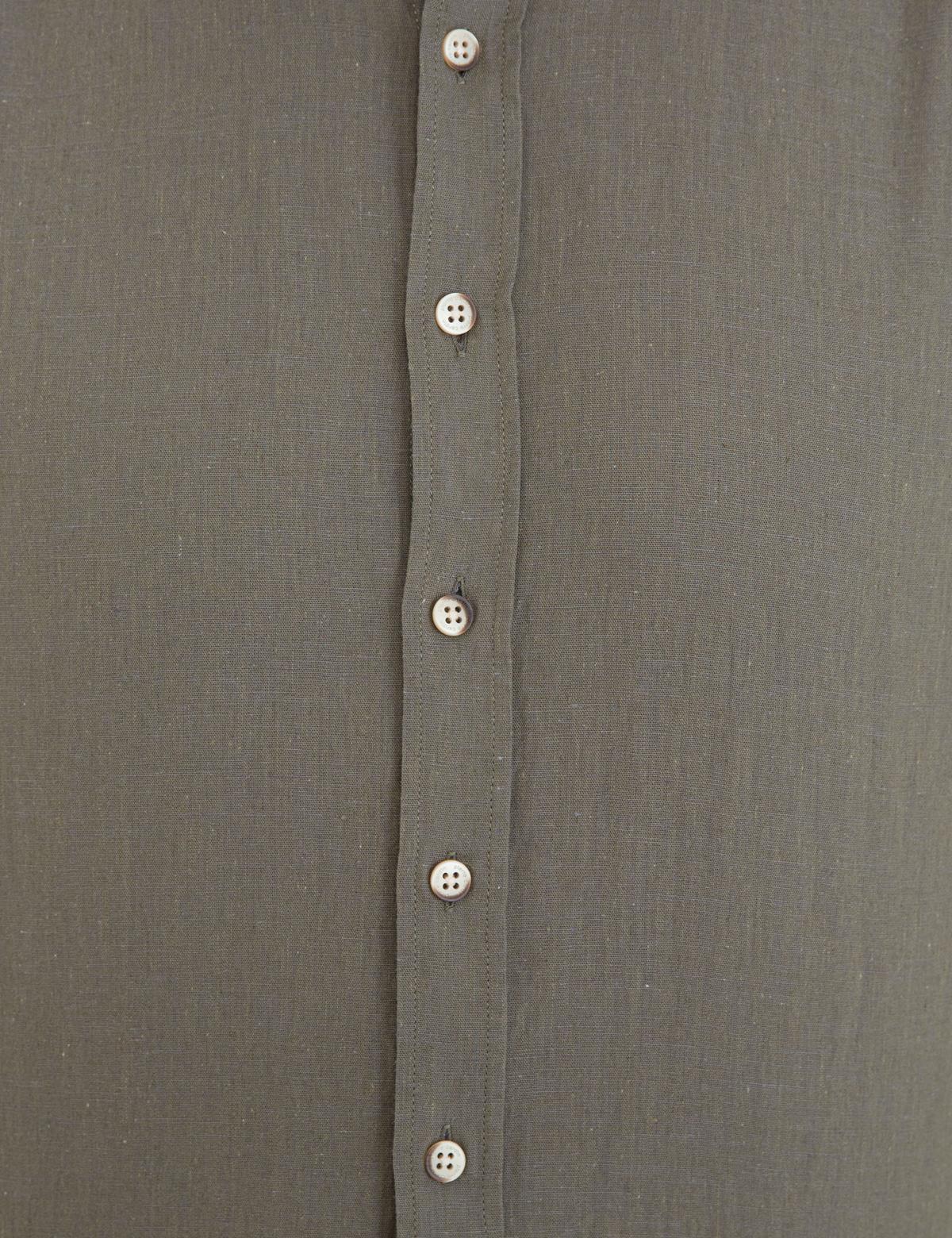 Haki Regular Fit Uzun Kollu Gömlek - 50235132067