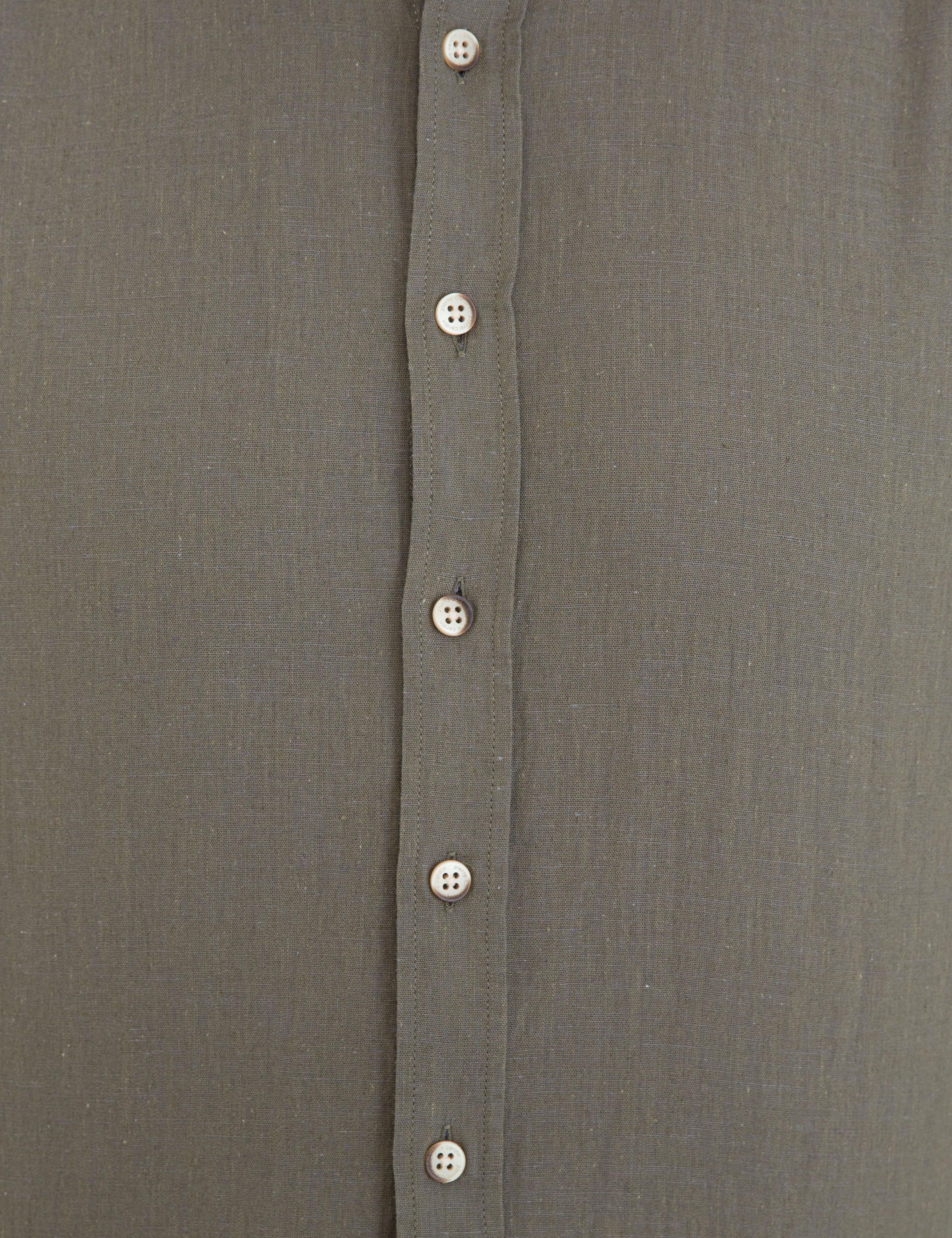 Haki Regular Fit Uzun Kollu Gömlek