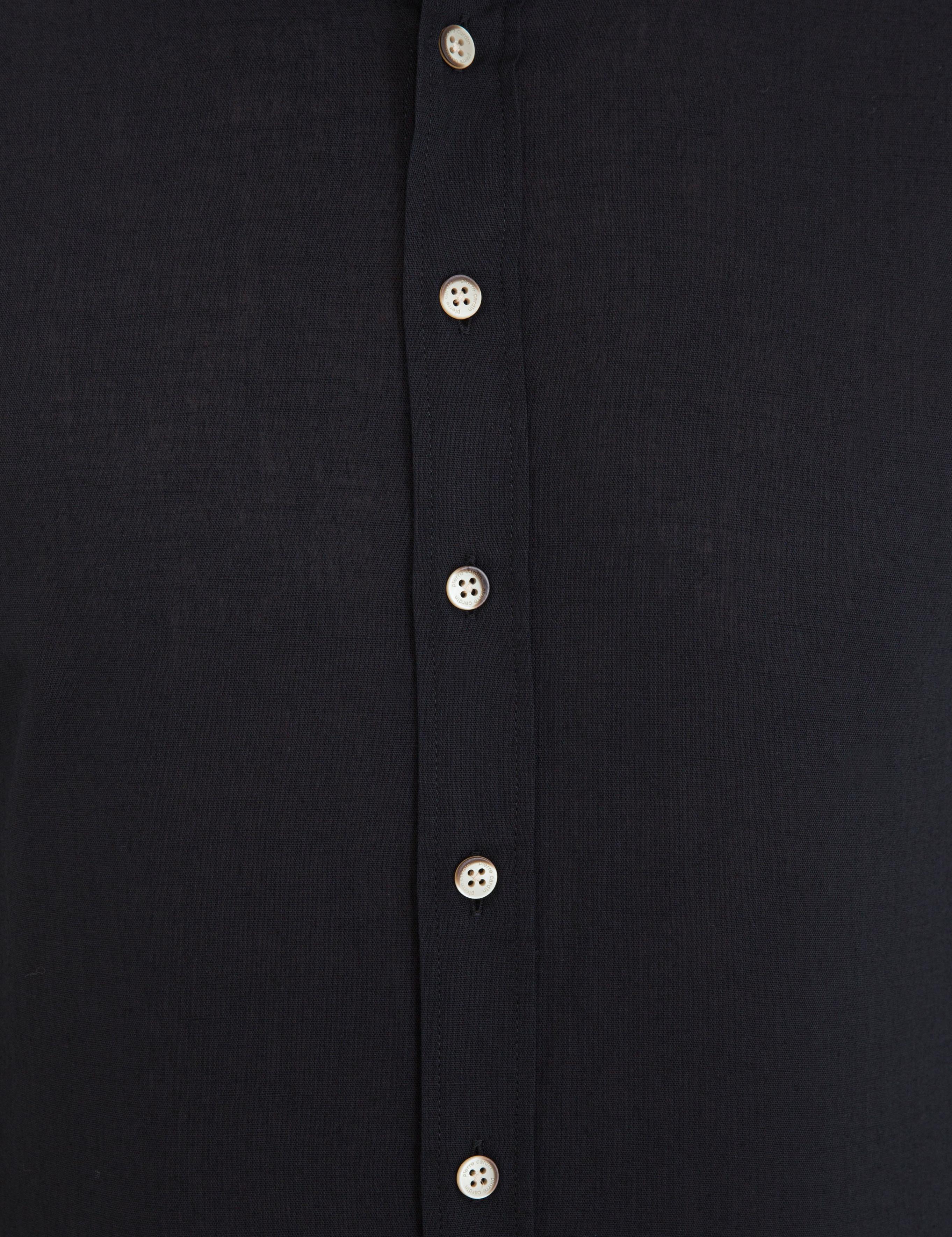 Siyah Regular Fit Uzun Kollu Gömlek