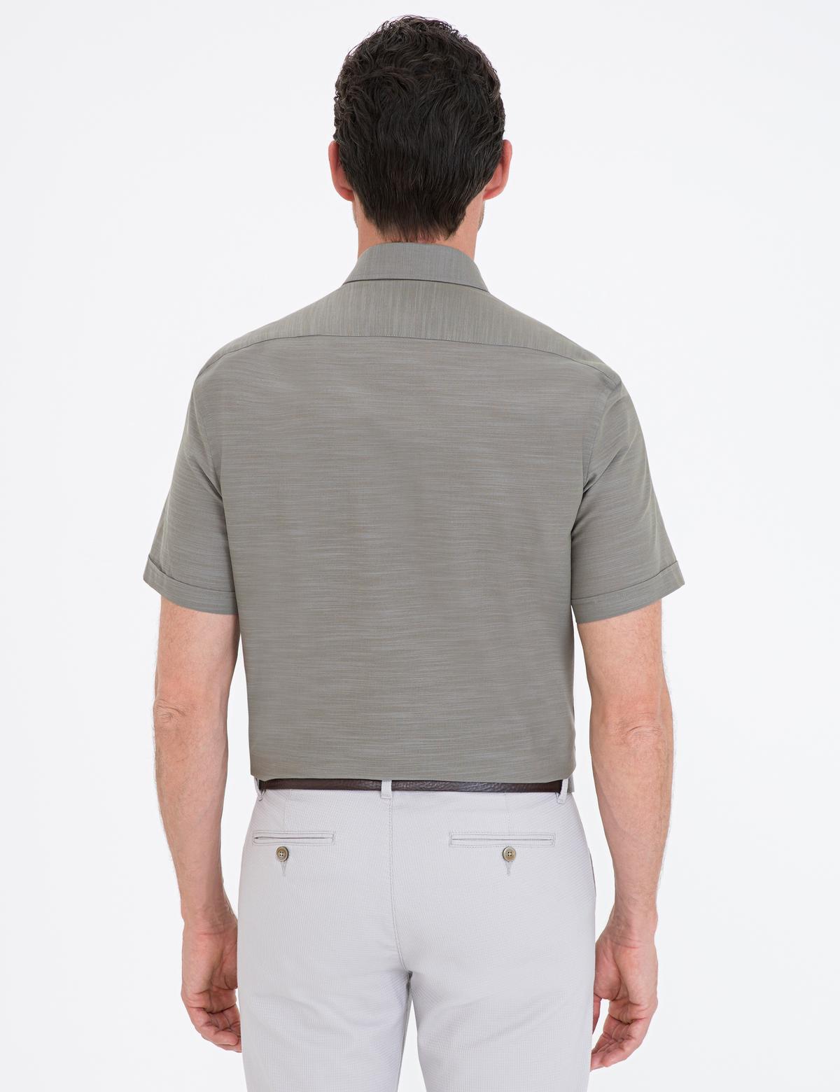 Haki Regular Fit Kısa Kollu Gömlek - 50236009041