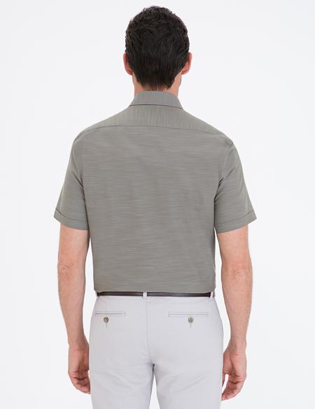 Haki Regular Fit Kısa Kollu Gömlek - 50236009041