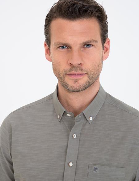 Haki Regular Fit Kısa Kollu Gömlek - 50236009041
