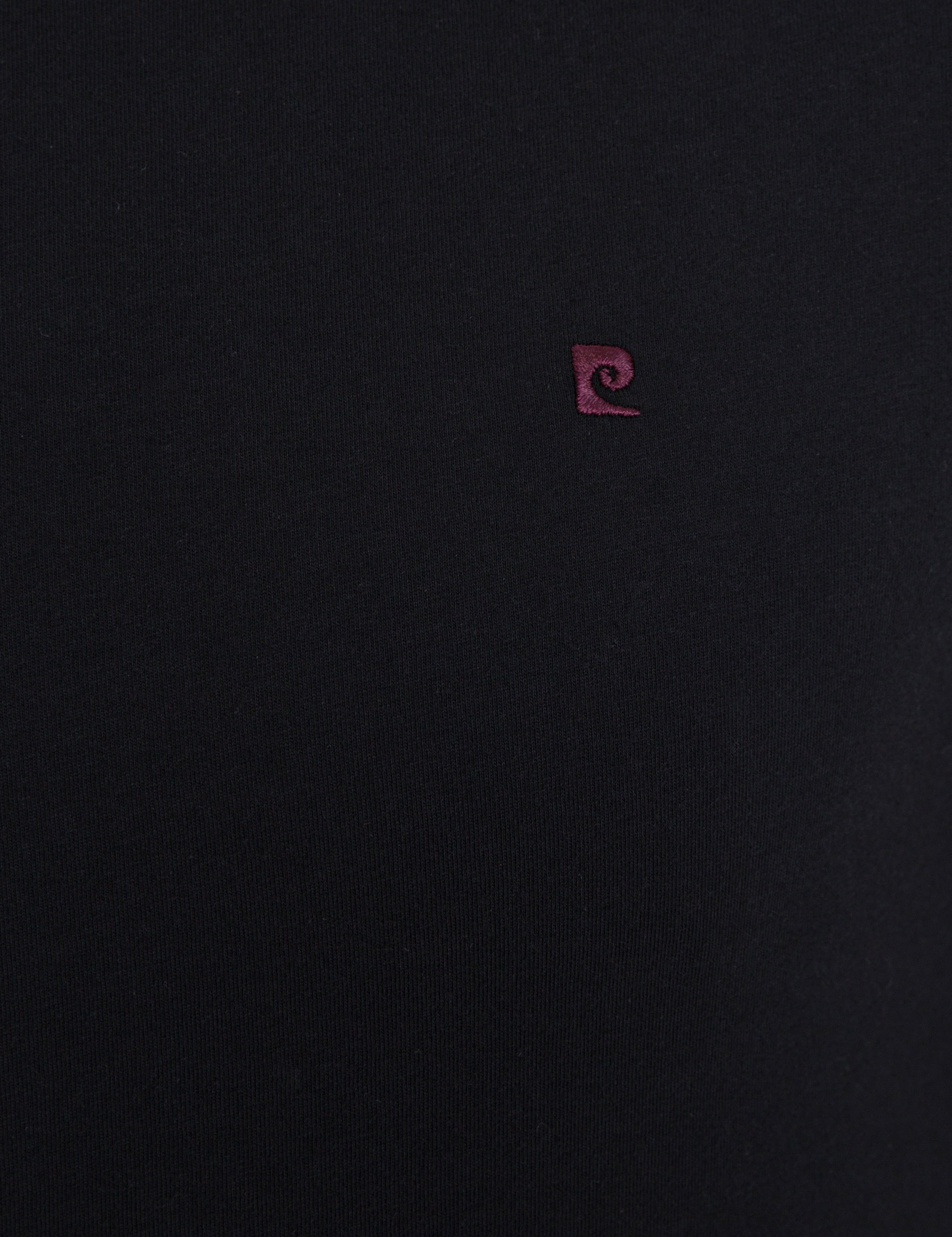 Siyah Slim Fit Bisiklet Yaka Basic T-Shirt - Image 5