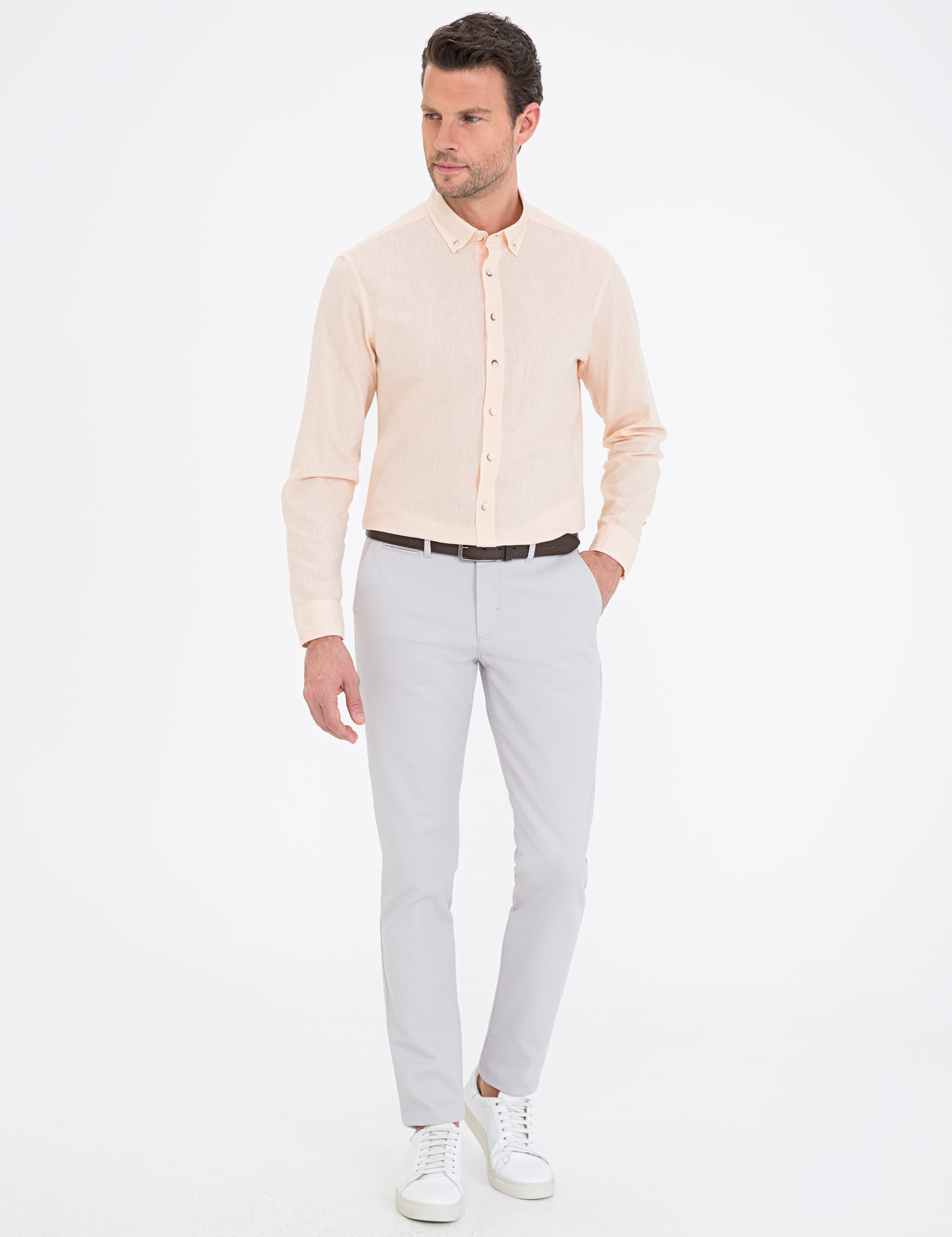 Somon Regular Fit Uzun Kollu Gömlek - Image 4