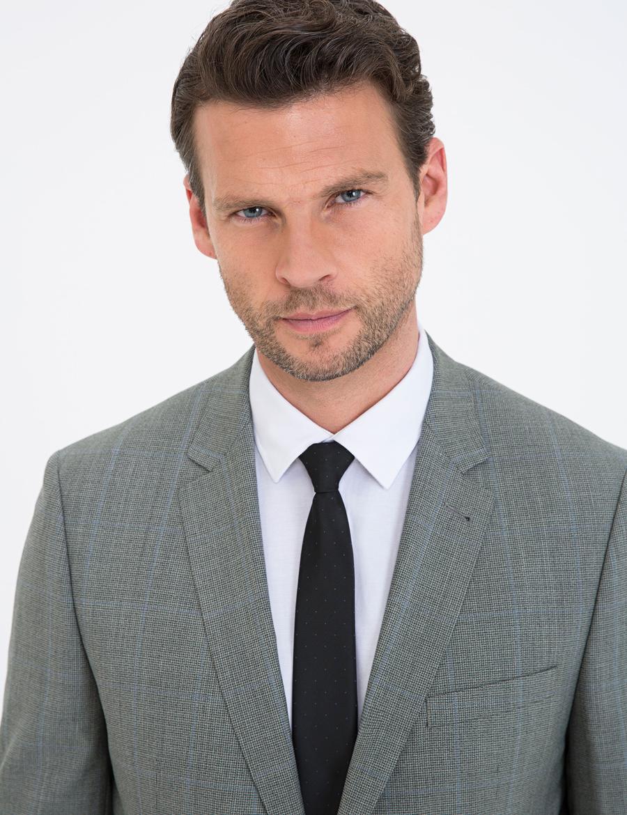 Antrasit Slim Fit Takım Elbise