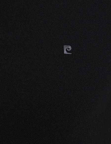 Siyah Slim Fit Polo Yaka Basic Tişört - 50239844014