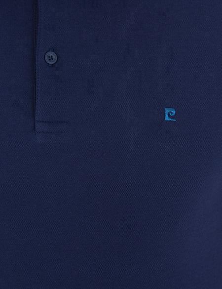 Lacivert Slim Fit Polo Yaka Basic Tişört - 50239844041