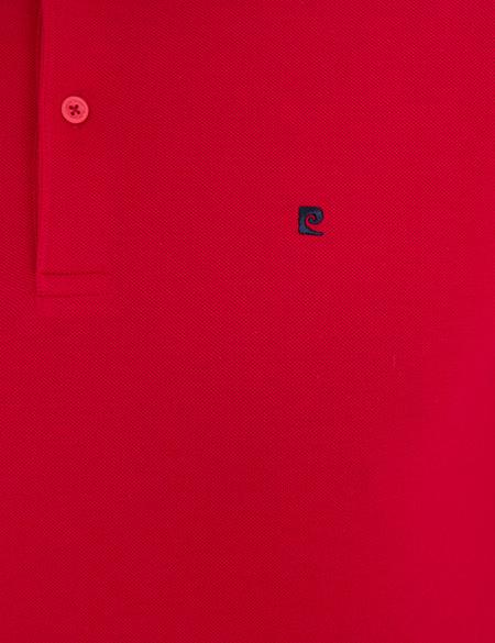 Koyu Kırmızı Slim Fit Basic Polo Yaka T-Shirt - 50239843159