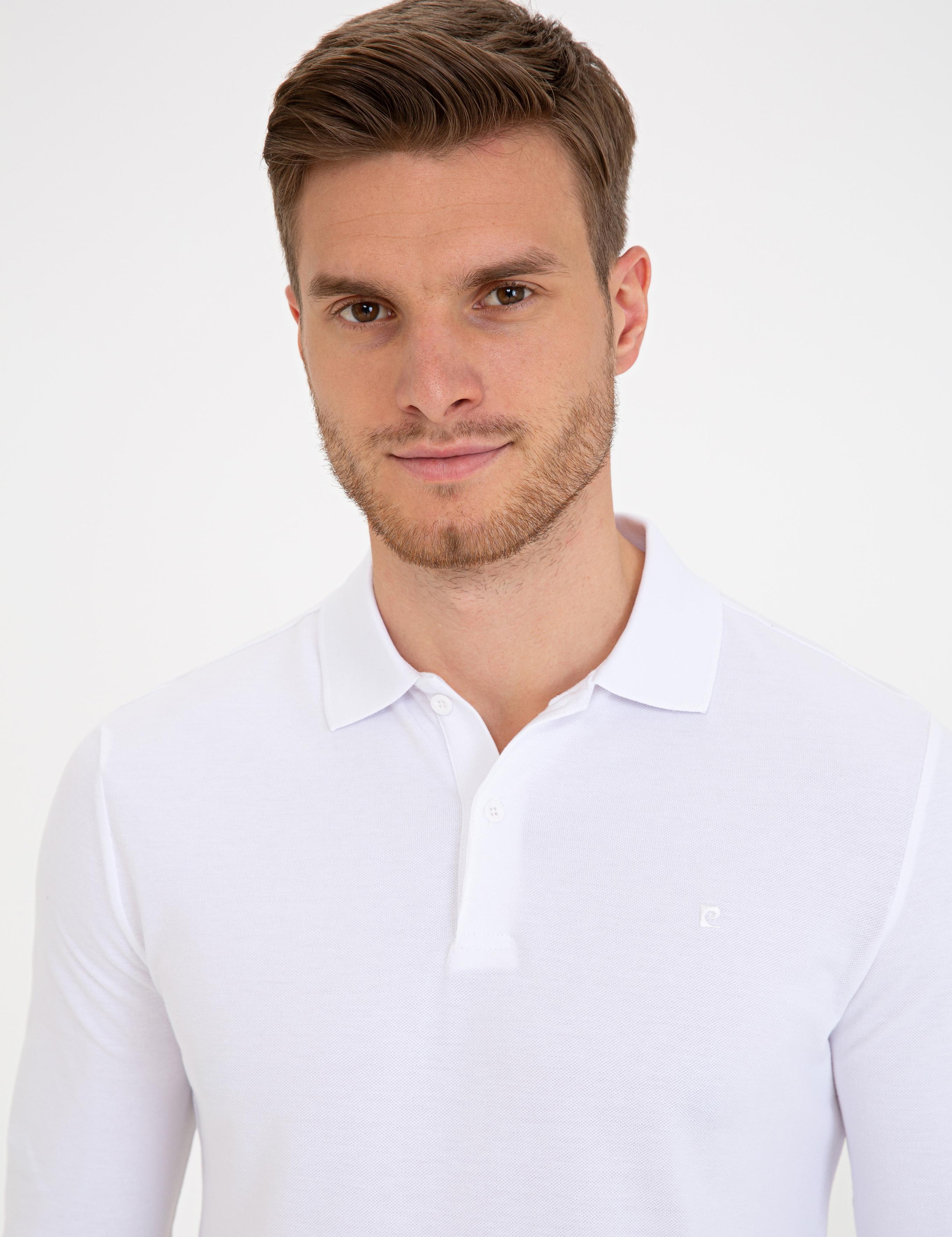 Beyaz Slim Fit Sweatshirt